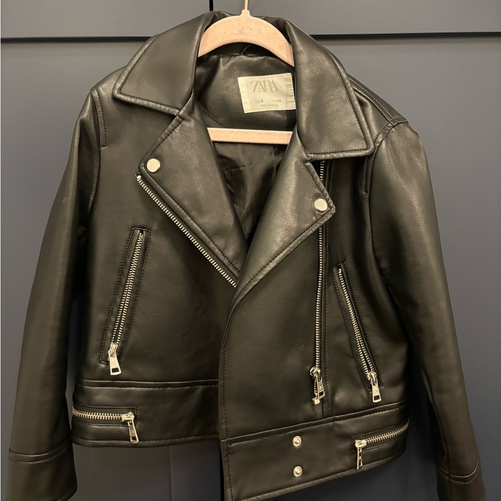 Zara Moto jacket Size 6 girls